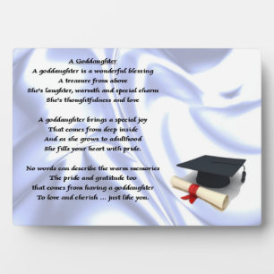 Expositora Placa de poema de ahijastra graduada