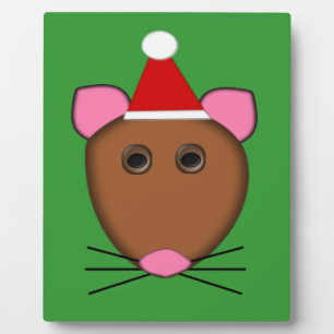 Expositora Placa de Ratón de Feliz Navidad
