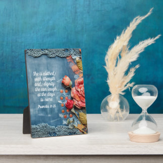 Expositora Placa del Proverbios 31:25 Versículo Bíblico Inspi
