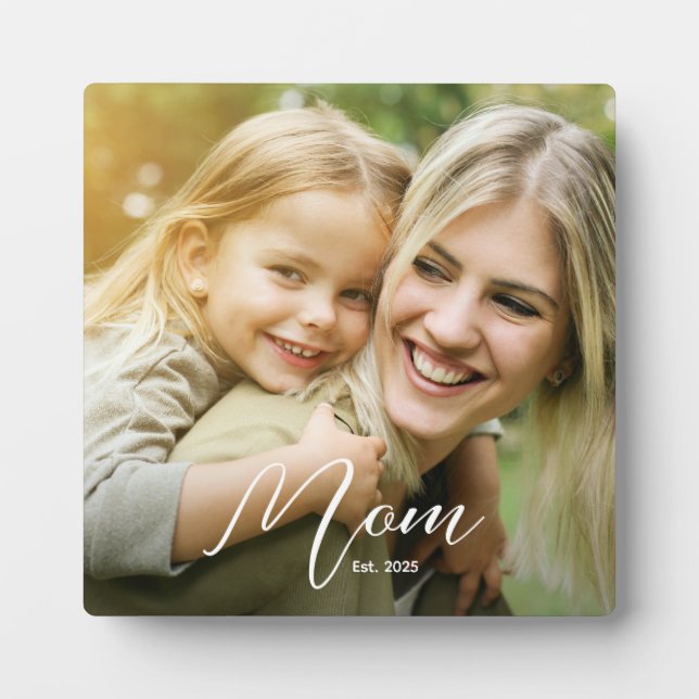 Expositora Placa Fotográfica con Letra Moderna Personalizada  (Frente)
