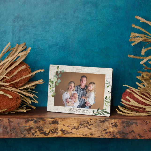 Expositora Placa fotográfica con nombre personalizado de Birc (Lado)