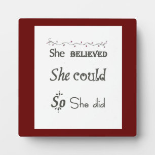 Expositora Placa Inspiradora con Caballete Mujeres Niñas
