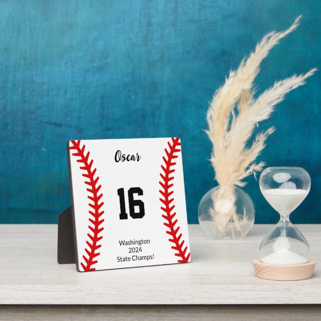Expositora Placa para el hogar del equipo de béisbol (in situ)
