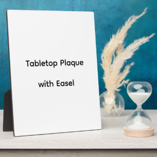 Expositora Placa personalizada para mesa con caballete