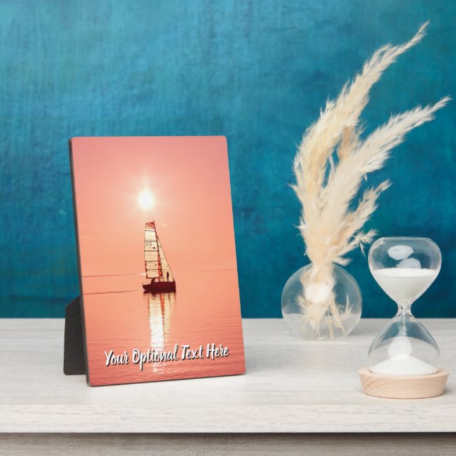 Expositora PLACA personalizado DE TEXTO Y FOTO (Lado)