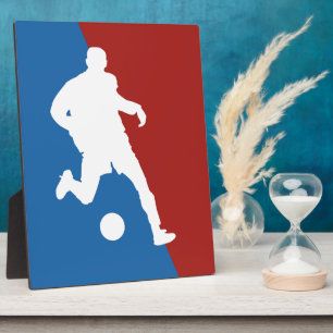 Expositora Placa personalizado del jugador de fútbol