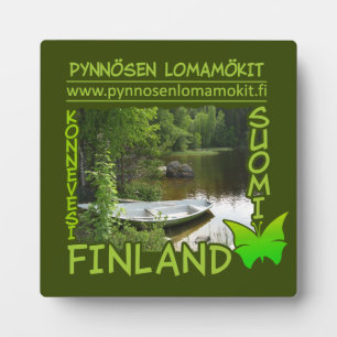 Expositora Placa personalizado Pynnösen Lomamökit