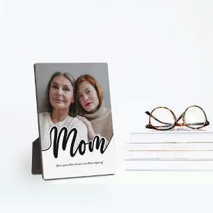 Expositora Regalo de madre e hija Fijar ración 5x7 en placa