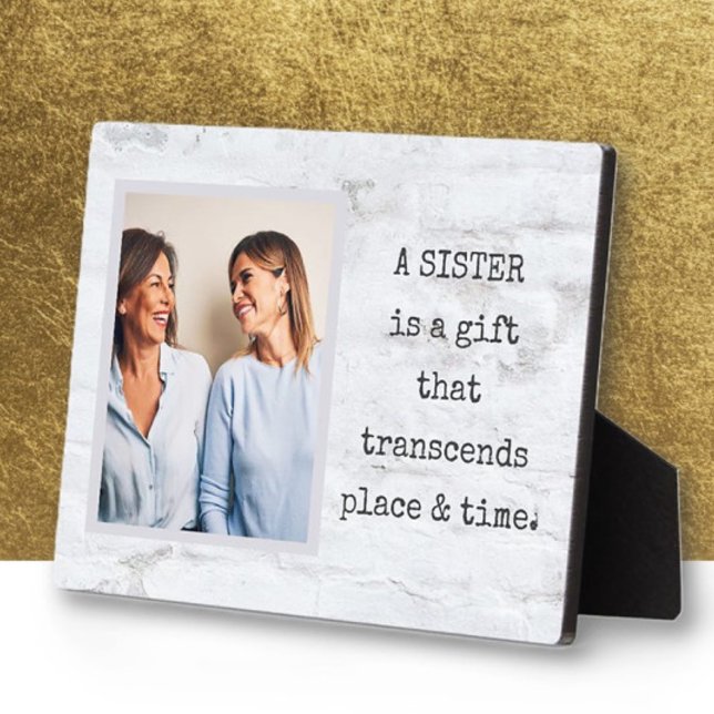Expositora ¡Regalo especial! Placa de foto de HERMANA con cab (Subido por el creador)