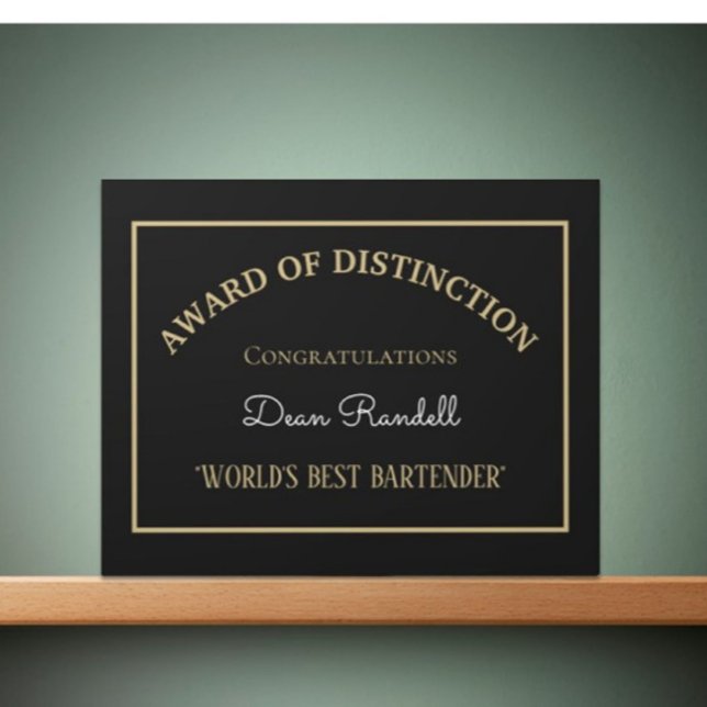 Expositora ¡Regalo! La mejor placa de barman del mundo (Subido por el creador)