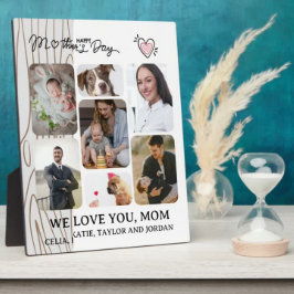 Expositora Regalo personalizado de placa fotográfica de mader