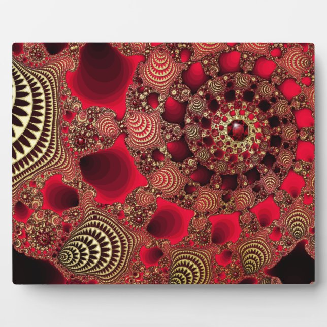 Expositora Rubies y placa con fotos de oro (Frente)