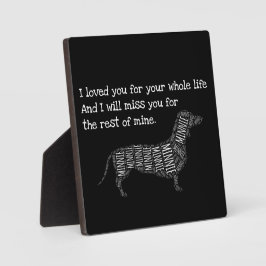 Expositora Señal conmemorativa para perros - Placa personaliz
