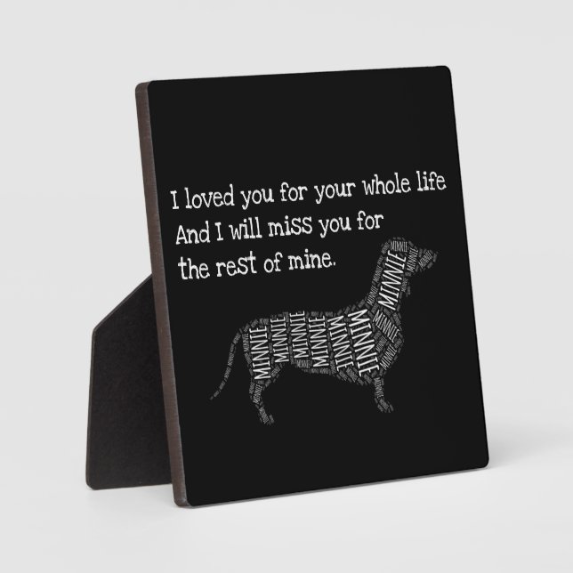 Expositora Señal conmemorativa para perros - Placa personaliz (Anverso)