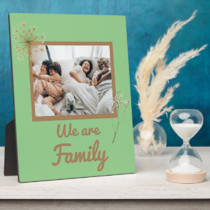 Expositora somos una familia Tabletop placa 8x10 con un cabal