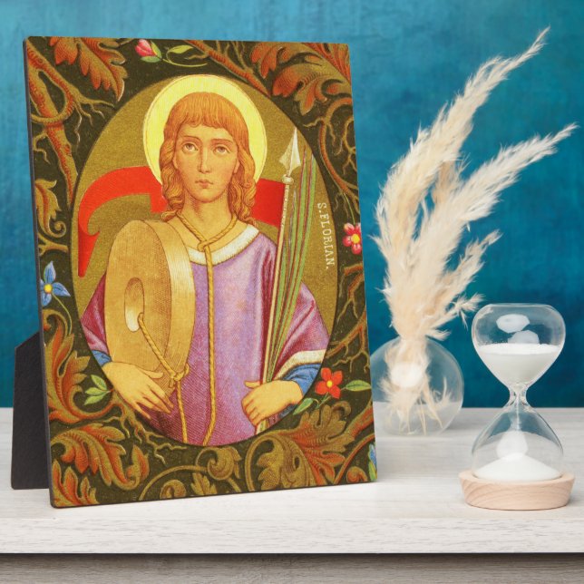 Expositora St. Florian (PM 03) Placa de 8"x10" 2 con caballet (Lado)
