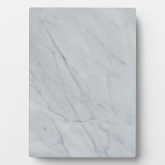 Expositora Tabletas de piedra de mármol blanco con placa de c