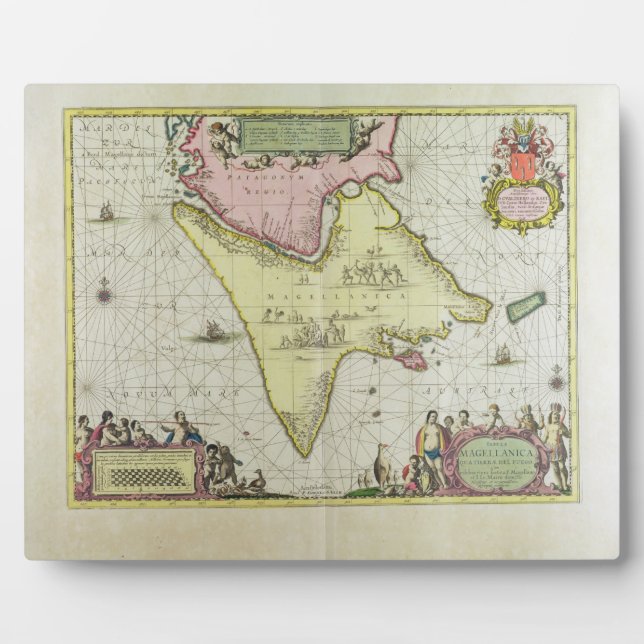 Expositora Tabula Magellanica, Quatierrae del Fuego, placa 18 (Frente)