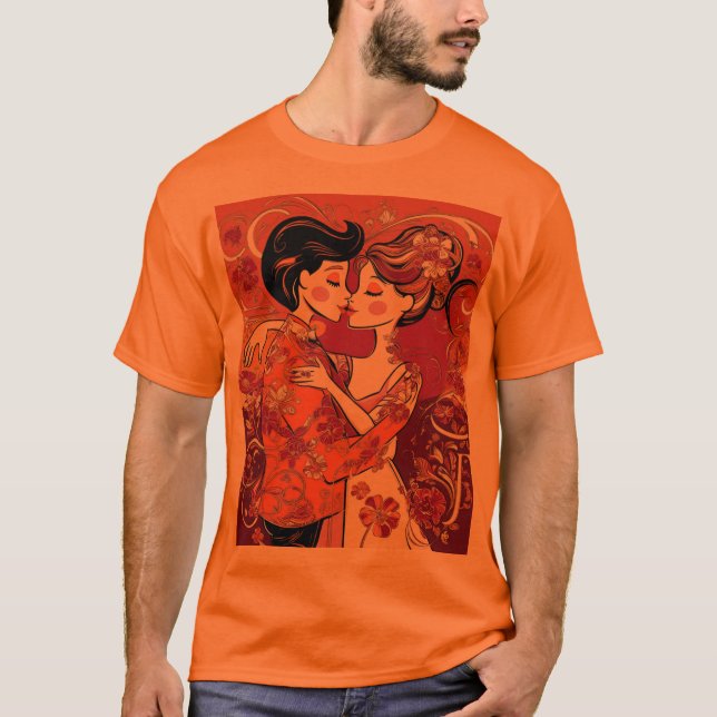 Expresa tu amor con camisetas de diseño únicas" (Anverso)