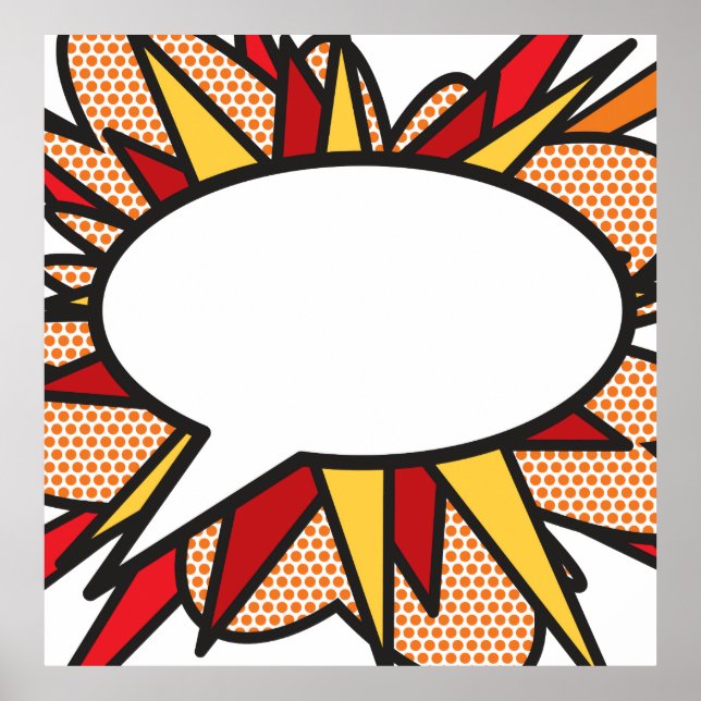 EXPRESÁ TU OPINIÓN Arte Pop de Cómics Retro Divert (Frente)