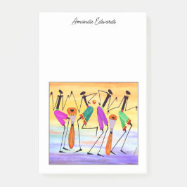 Expresando felicidad en notas post-it