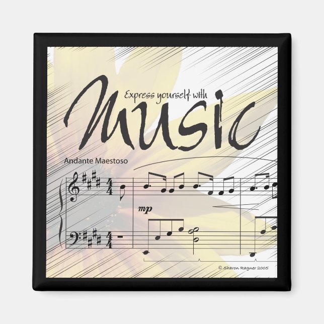 Expresarse con imán musical (Frente)