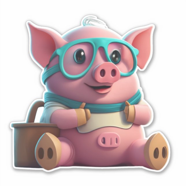 Expresarse con Pegatinas de cerdo (Anverso)