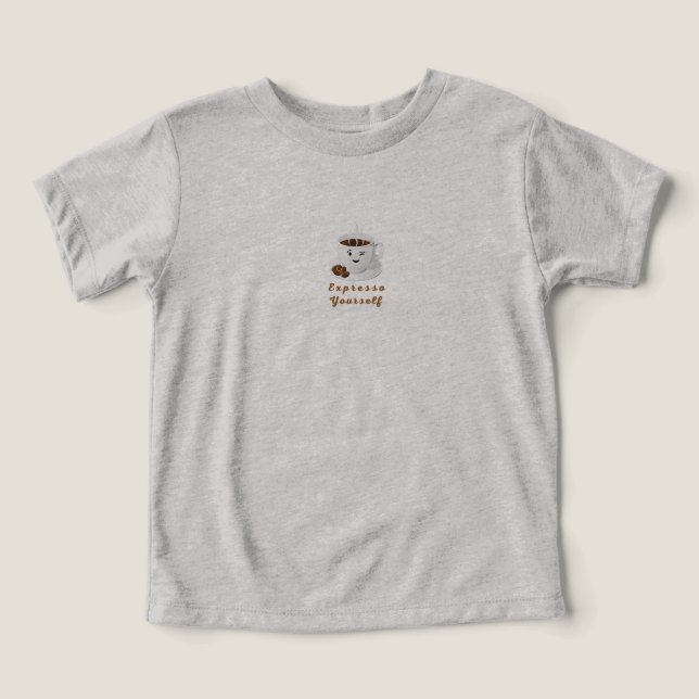 Exprésate – Camiseta Divertida de Café Sonriente (Diseño delantero )