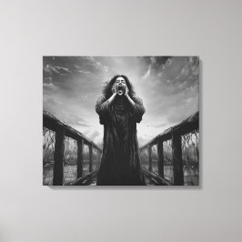 Expresión de desesperación en tormenta de arte en