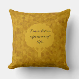 Expresión divina: Cojín decorativo Caramel de otoñ