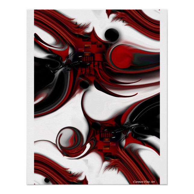 "Expresión y creación", brillante Poster (Anverso)