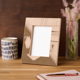 "Expresiones geométricas" 5 x 7 Marco láser grabad