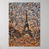 Expresionista abstracto París Torre Eiffel Arte de