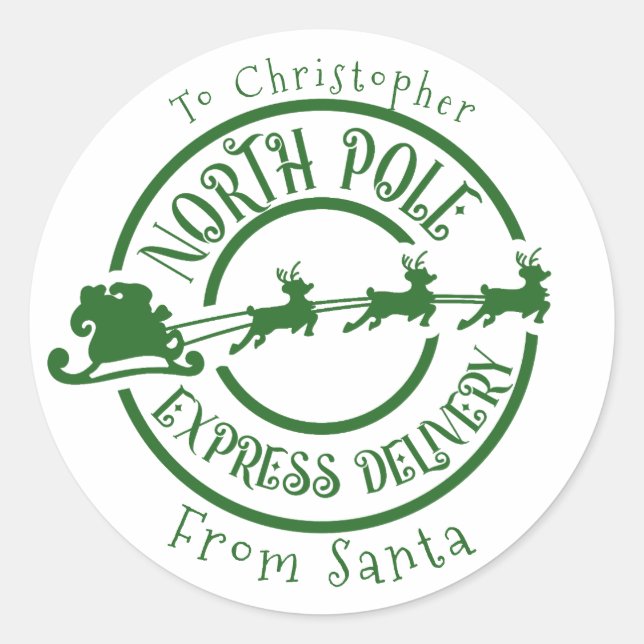Expreso de Sello Postal del Polo Norte  (Anverso)