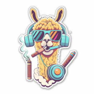 Express Yourself con los Pegatinas de Llama Vinyl