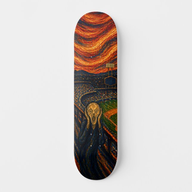 Expressionist Baseball Stadium Skateboard Deck (Anverso)