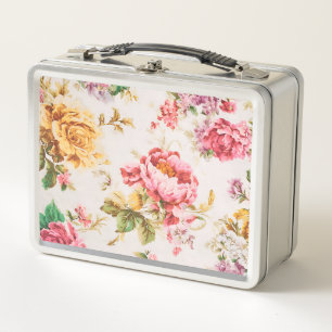 Exquisitas flores rosas y amarillas. Shabby Chic