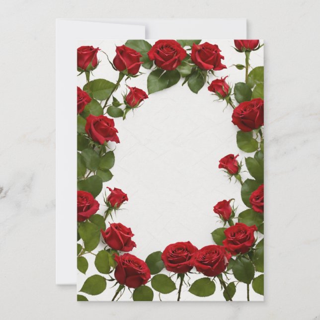 "Exquisitas tarjetas de invitación diseñadas por R (Anverso)
