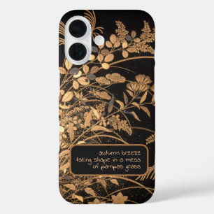 Exquisito Funda de estilo japonés con el haiku de