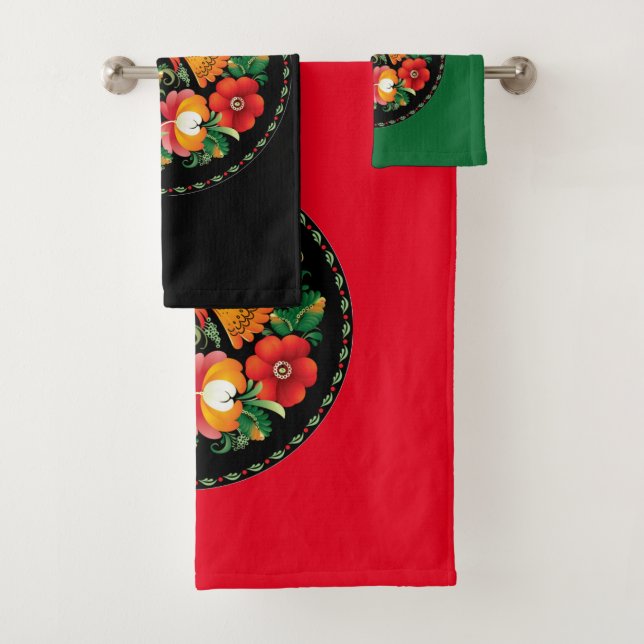 Exquisitos pájaros folclóricos floridos Bonita dec (In situ)