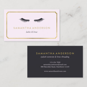 Extensión de Eyelash, ceño, tarjetas de visita e