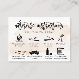 Extensión de pestañas de la tarjeta de postratamie