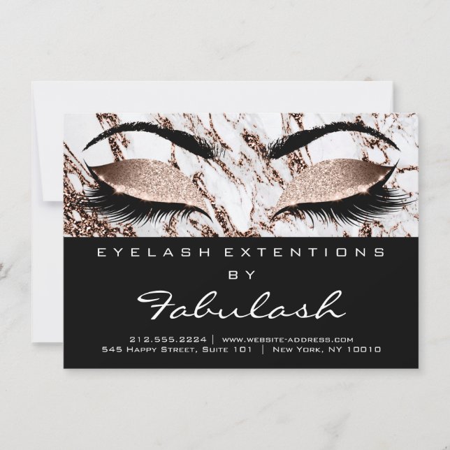 Extensión Lash Instrucciones de Aftercare Copper M (Anverso)