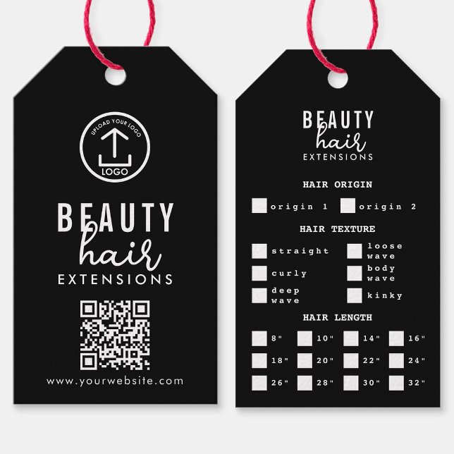 Extensiones de pelo Empaquetado Etiqueta de colgan (Hair Extensions Packaging Hang Tag Hair Brand Logo)