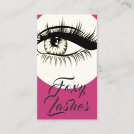 Extensiones Eyelash Beauty Salon Tarjeta de presen