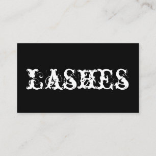Extensiones Lash, tarjeta de visita Salon
