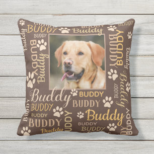 Exterior Nombres de fotos personalizados   Cojín decorativ