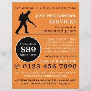 Exterminador, publicidad de control de plagas