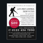 Exterminador, publicidad de control de plagas<br><div class="desc">Exterminador,  Volante publicitario de control de plagas por la Tienda de tarjetas de visita.</div>