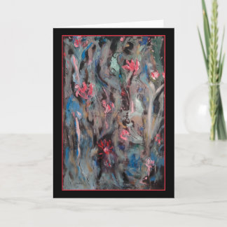 Extracto azul del pájaro - tarjeta de felicitación